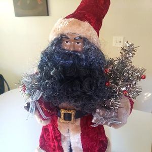 Just In: Brand New 2022 Santa Figurine w/ Jingle and Deluxe Velvety/Velour Robe